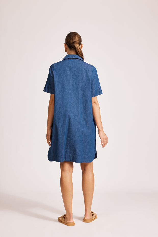 eb&ive Melenia Denim Shirt Dress - Denim