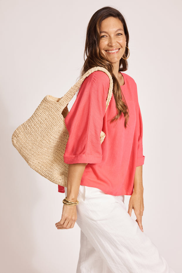eb&ive Alessia Relaxed Top - Melon