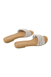 eb&ive Miramar Plaited Sandal - Silver