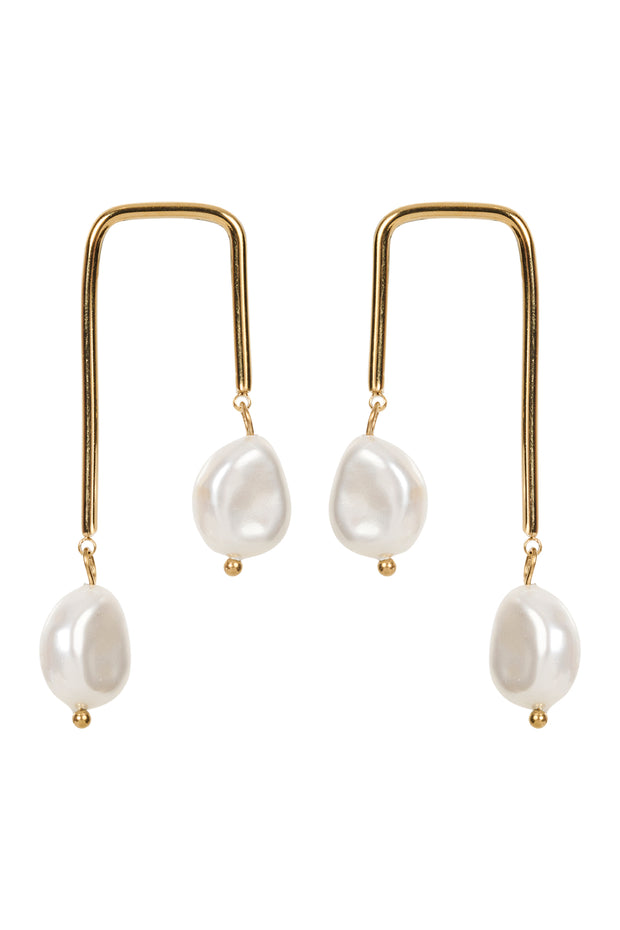 eb&ive Artemis Earring - Pearl Duo Artemis Earring