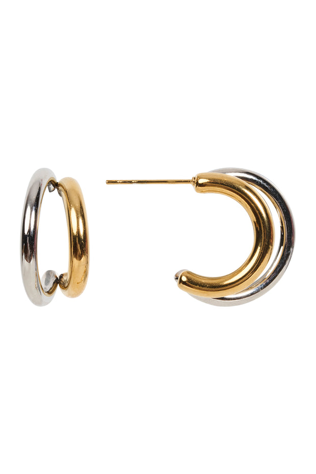 eb&ive Francia Mix Earring - Half Moon Francia Mix Earring