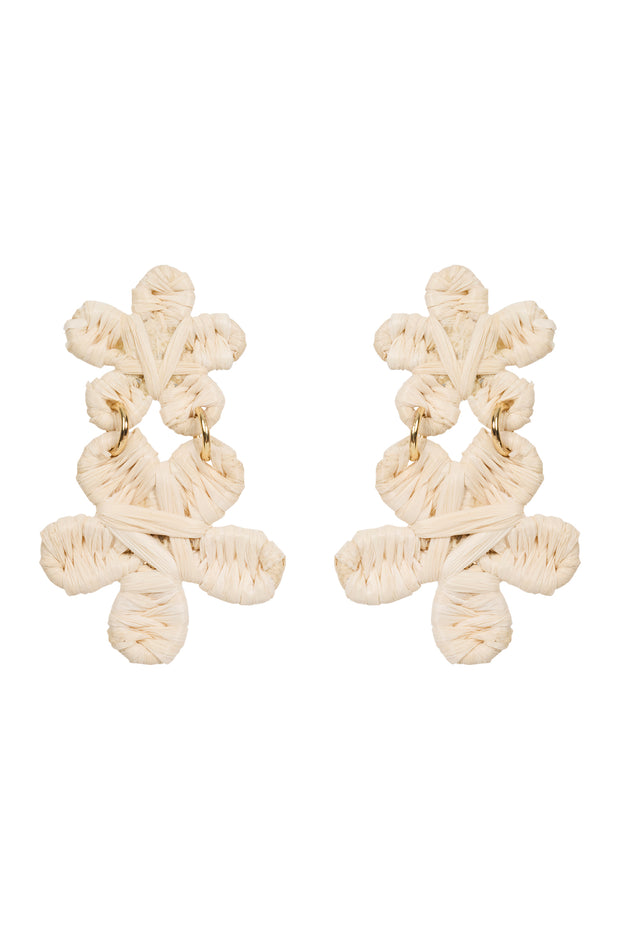 eb&ive Capri Duo Earring - White White