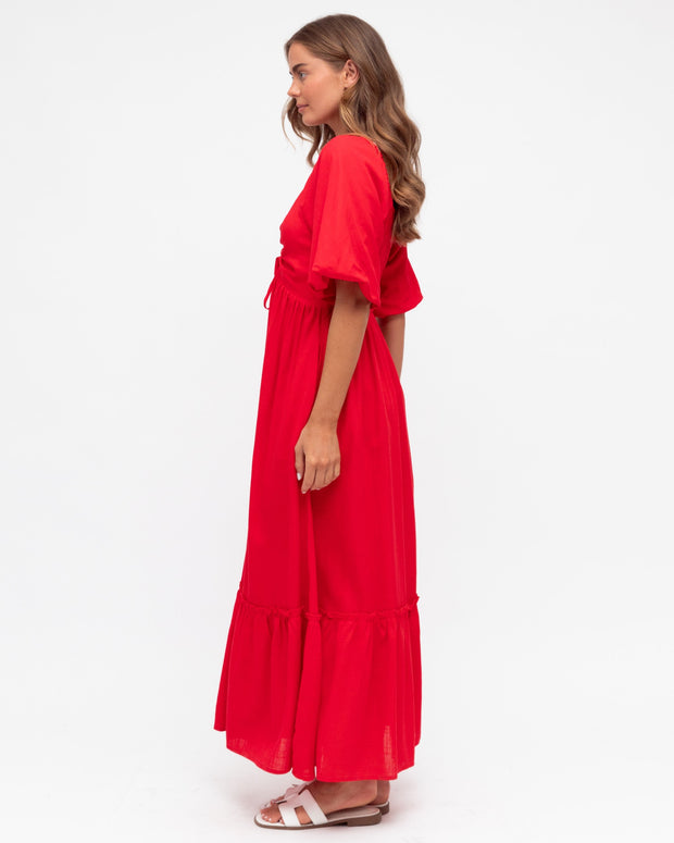 Label of Love Holly Maxi Dress - Red