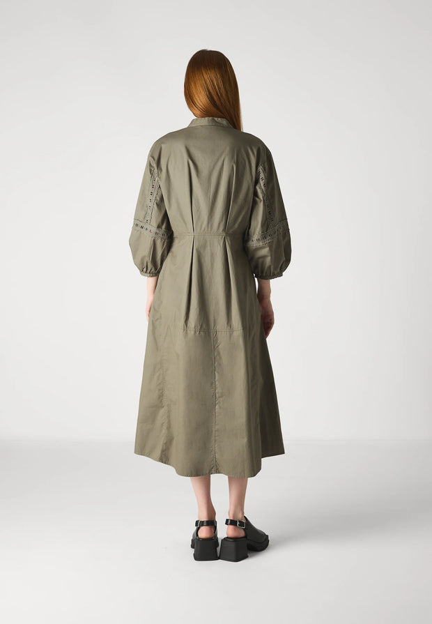 MSCH Jeovana Petronia 3/4 Dress - Mulled Basil