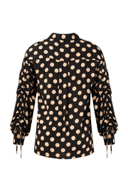 Lemon Tree Adela Top - Latte Polkadot