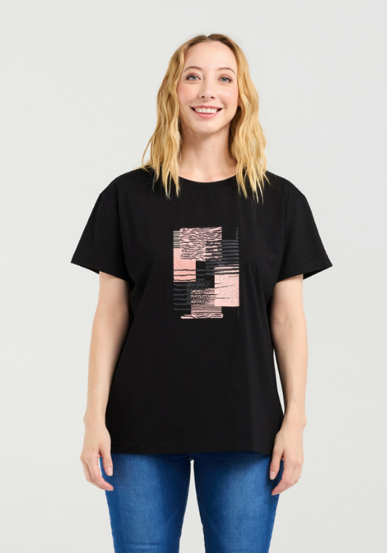 Zafina Livia T-shirt - Black