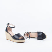 Nude Footwear Tilley Wedge - Black