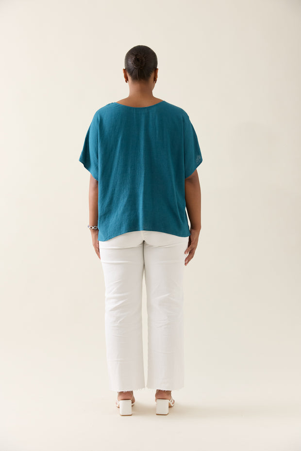 Isle of Mine Ingrid Relaxed Top - Baltic