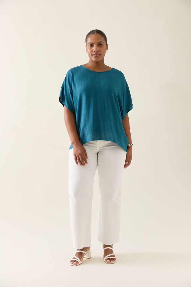 Isle of Mine Ingrid Relaxed Top - Baltic