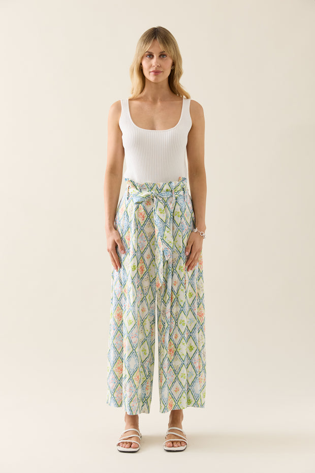 Isle of Mine Ingrid Cropped Pant - Tile