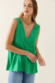 Isle of Mine Oline Tank - Green