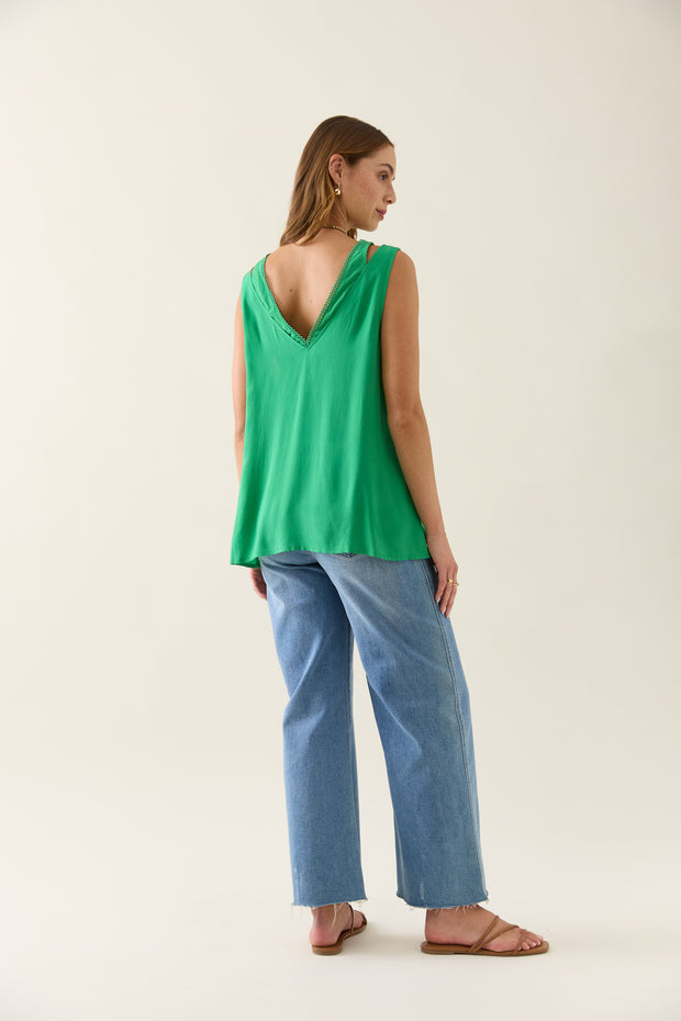 Isle of Mine Oline Tank - Green