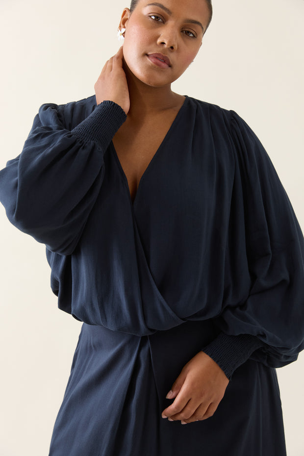 Isle of Mine Oline Cropped Top - Navy