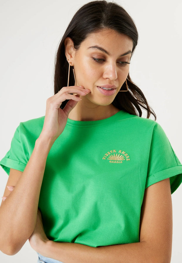 Garcia T-shirt - Festive Green