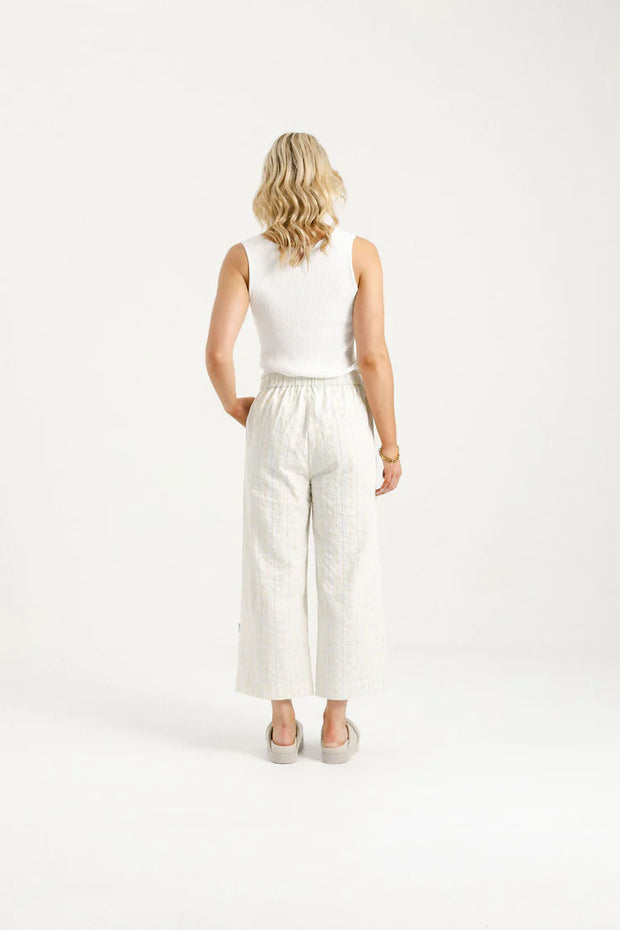 Home-lee Zoe Pants - Cream Daisies