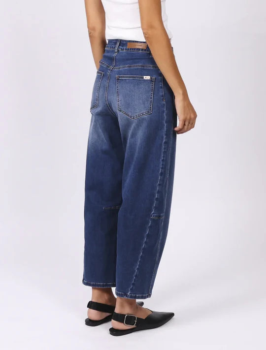 Monaco Toni Barrel Jeans - Blue