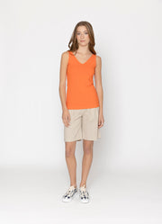 Two By Two Erin Reversible Tank - Orange