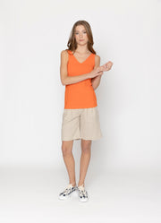 Two By Two Erin Reversible Tank - Orange