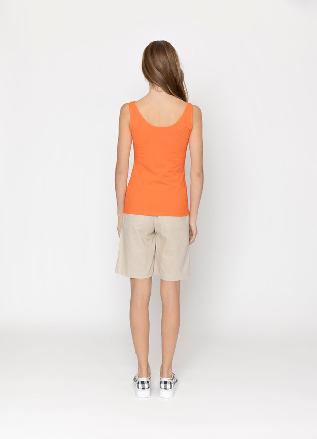 Two By Two Erin Reversible Tank - Orange