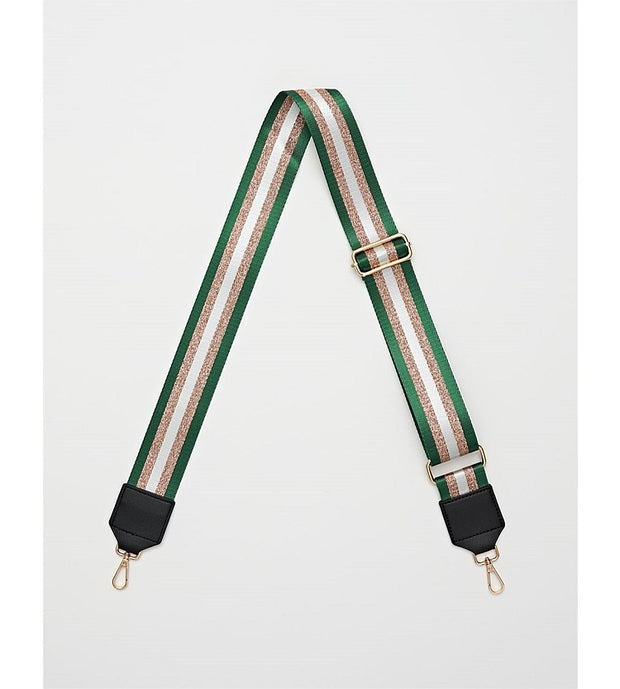 Stella + Gemma Bag Strap - Emerald Stripe