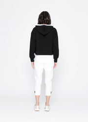 Blacklist Sierra Hoodie - Black with White Trim