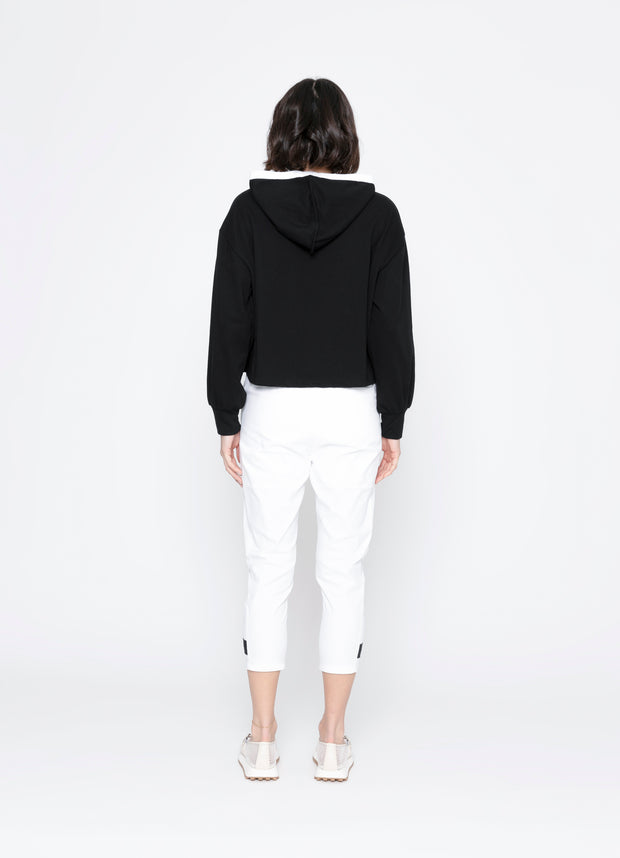 Blacklist Sierra Hoodie - Black with White Trim