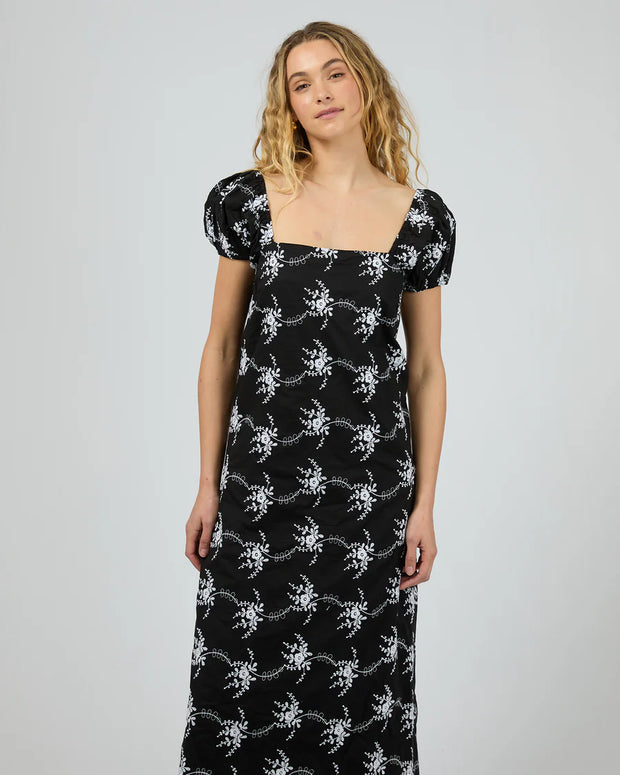 Silent Theory Tasman Maxi Dress - Black Print