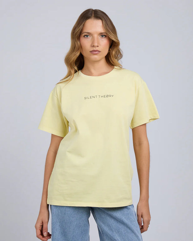 Silent Theory Logo Tee - Lemon