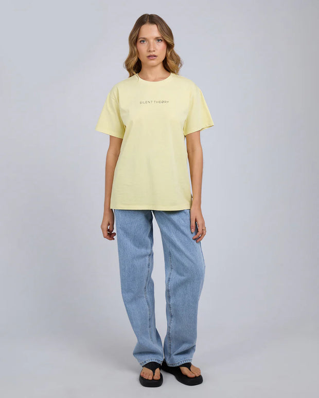 Silent Theory Logo Tee - Lemon