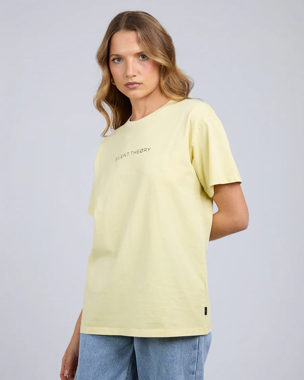 Silent Theory Logo Tee - Lemon