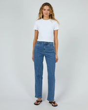 Silent Theory Bella Crop Tee - White