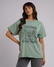 All About Eve In The Wind Oversized Tee - Sage