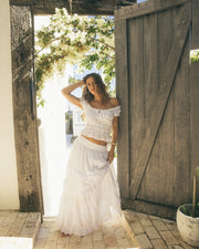 All About Eve Rain Maxi Skirt - White