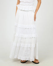 All About Eve Rain Maxi Skirt - White