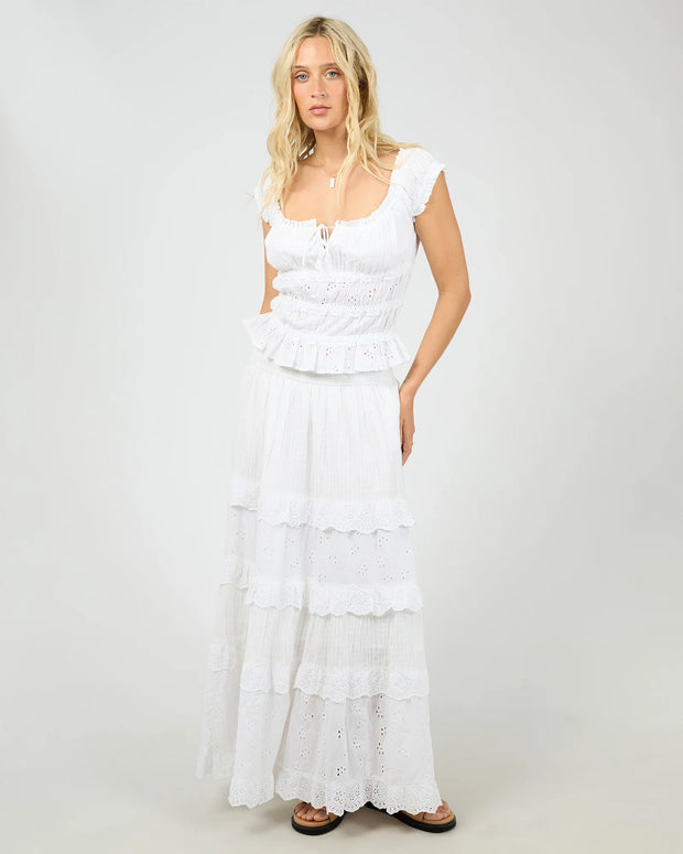 All About Eve Rain Maxi Skirt - White