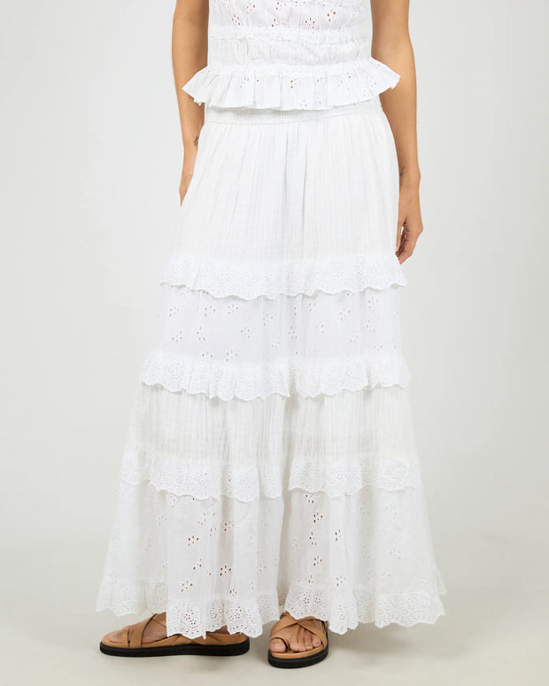 All About Eve Rain Maxi Skirt - White