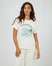 All About Eve Positano Regular Tee - Vintage White
