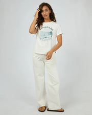 All About Eve Positano Regular Tee - Vintage White