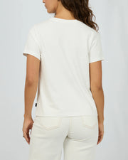 All About Eve Positano Regular Tee - Vintage White