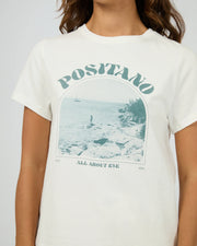 All About Eve Positano Regular Tee - Vintage White