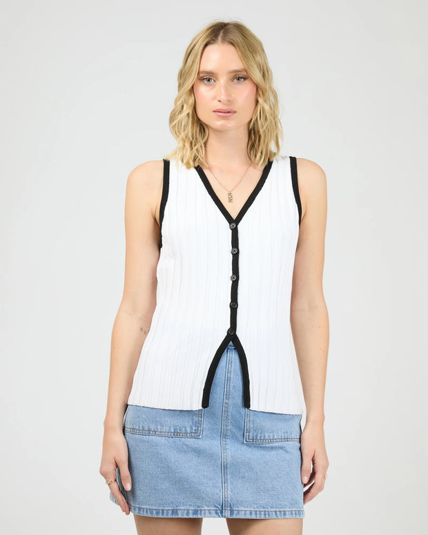 All About Eve Sigrid Top - Vintage White