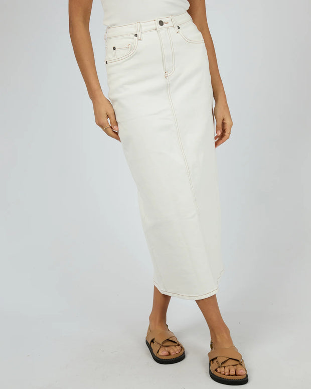 All About Eve Ray Comfort Maxi Skirt - Vintage White