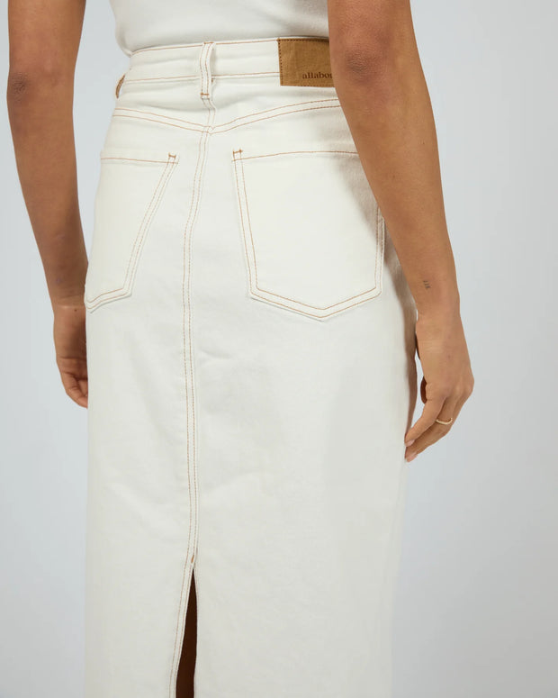 All About Eve Ray Comfort Maxi Skirt - Vintage White