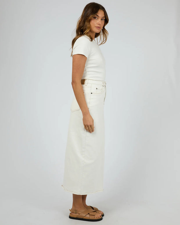 All About Eve Ray Comfort Maxi Skirt - Vintage White