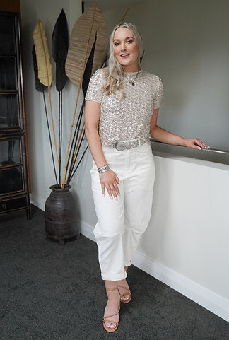 *** PRE ORDER *** Harlem Chloe Pant - White