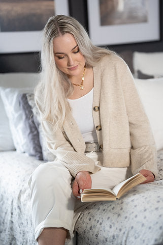 *** PRE ORDER *** Harlem Coco Cardigan - Beige