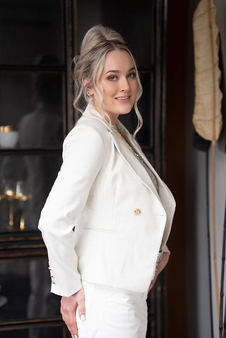 *** PRE ORDER *** Harlem Tessa Blazer - Ivory