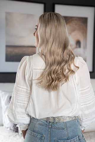 *** PRE ORDER *** Harlem Hadley Blouse - White