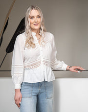 *** PRE ORDER *** Harlem Maya Blouse - White