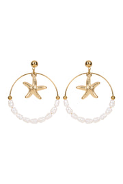 Haven Bahama Circle Earring - Starfish Starfish